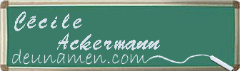 Cécile Ackermann Visitenkarte